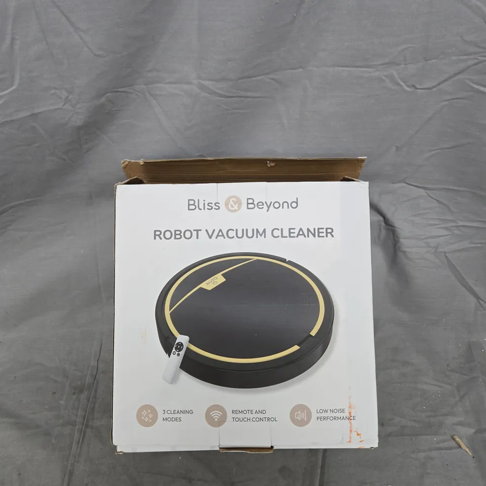 BLISS & BEYOND ROBOT VACUUM CLEANER – BOXED