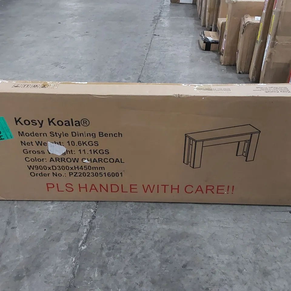 BOXED KOSY KOALA MODERN STYLE DINING BENCH (1 BOX)