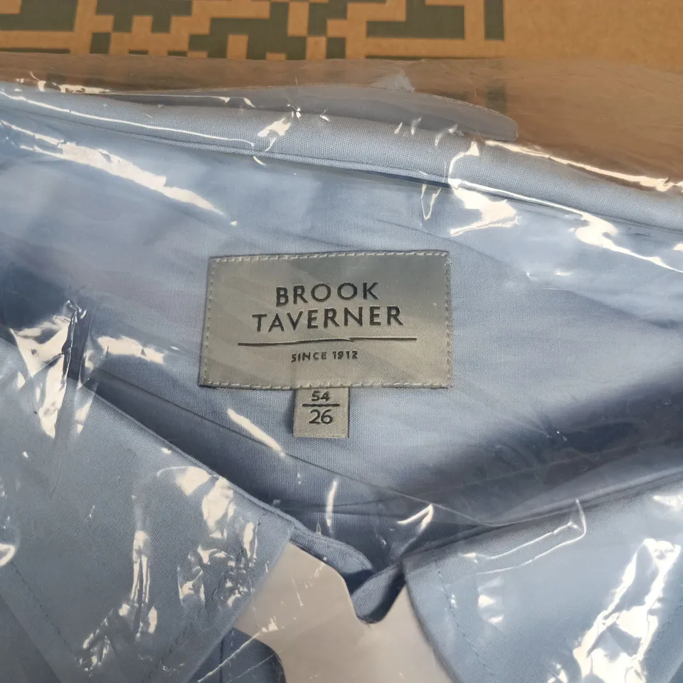 Brook Taverner Light Blue Long Sleeve Blouse – UK 26 (EU 54)
