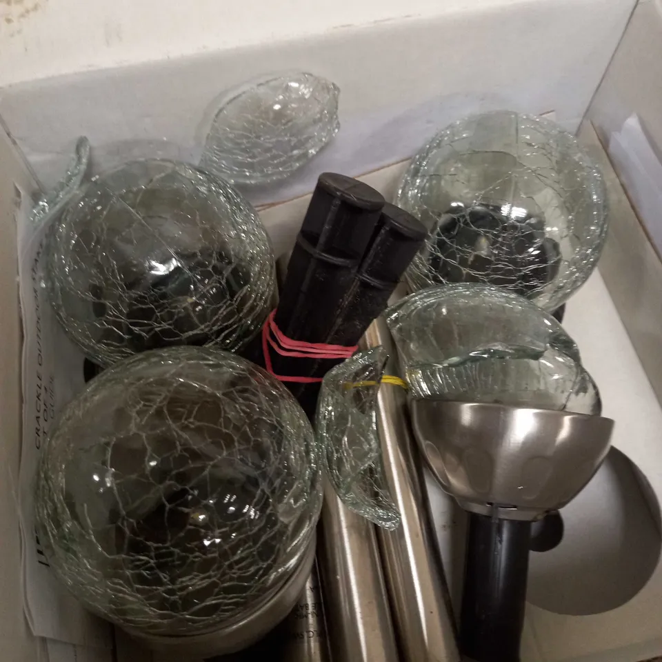 JOHN LEWIS CRACKLE OUTDOOR STAKE LIGHT - SET OF 4