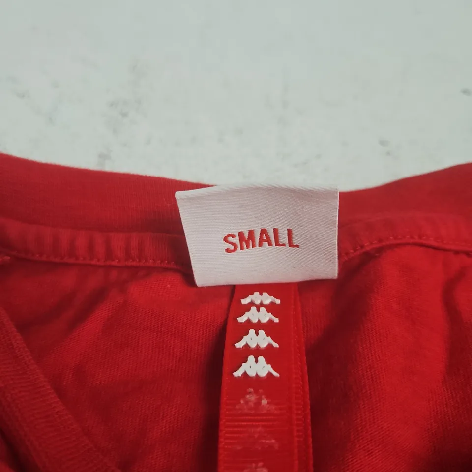 KAPPA RED T-SHIRT – SIZE SMALL (MEN'S)