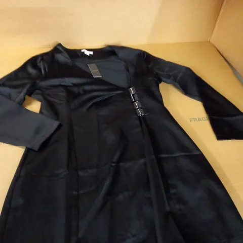 warehouse satin wrap mini dress - 14