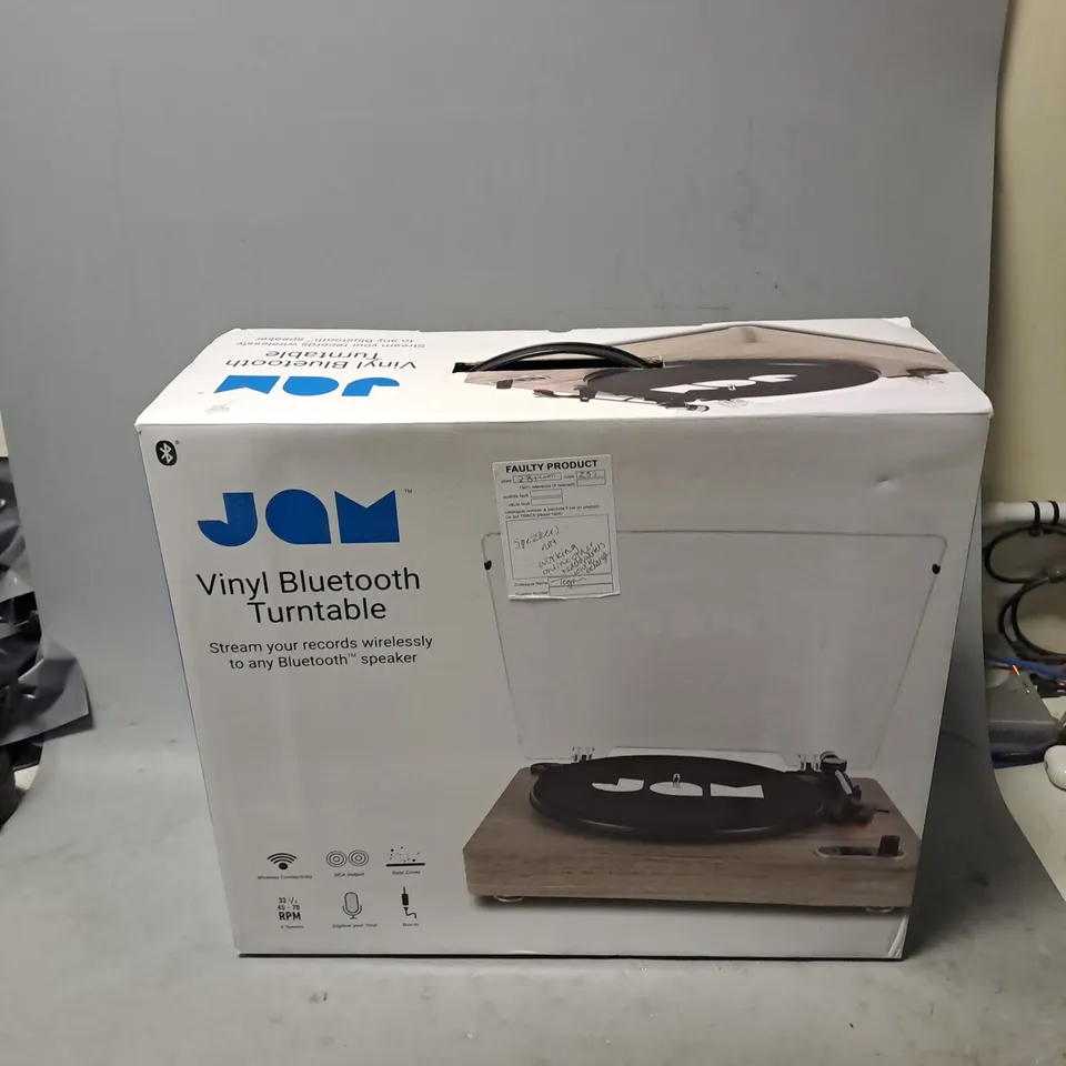 BOXED JAM VINYL BLUETOOTH TURNTABLE 