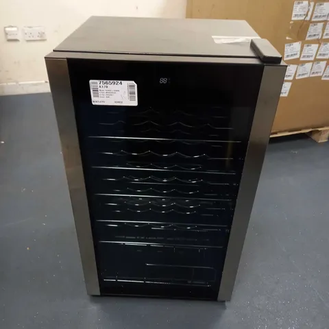 RUSSELL HOBBS RH34WC1 FREESTANDING WINE COOLER, 34 BOTTLE CAPACITY, BLACK - COLLECTION ONLY