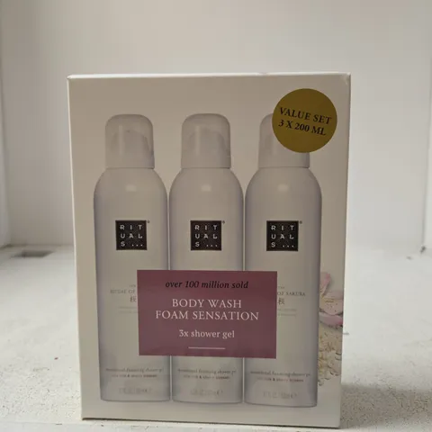 RITUALS THE RITUAL OF SAKURA FOAMING SHOWER GEL – VALUE SET, 3 X 200 ML