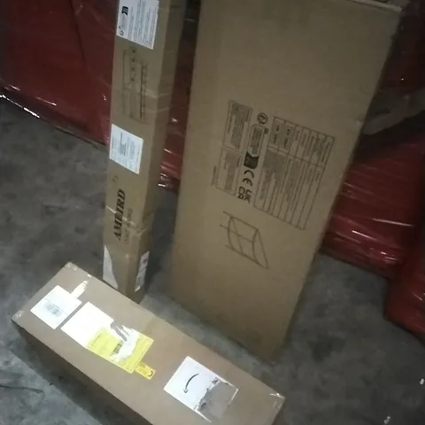 PALLET OF HOUSEHOLD ITEMS TO INCLUDE COAT HOOKS,CLOTHES AIRER, COFFEE TABLE, TENT AND OTHER ASSORTED ITEMS...