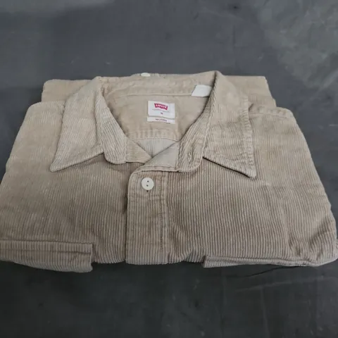LEVI'S CORDUROY SHIRT BEIGE - MEN'S - SIZE M
