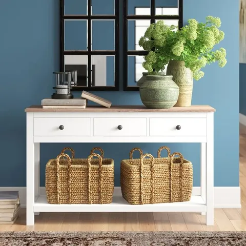 BOXED BLUEBIRD 124CM CONSOLE TABLE
