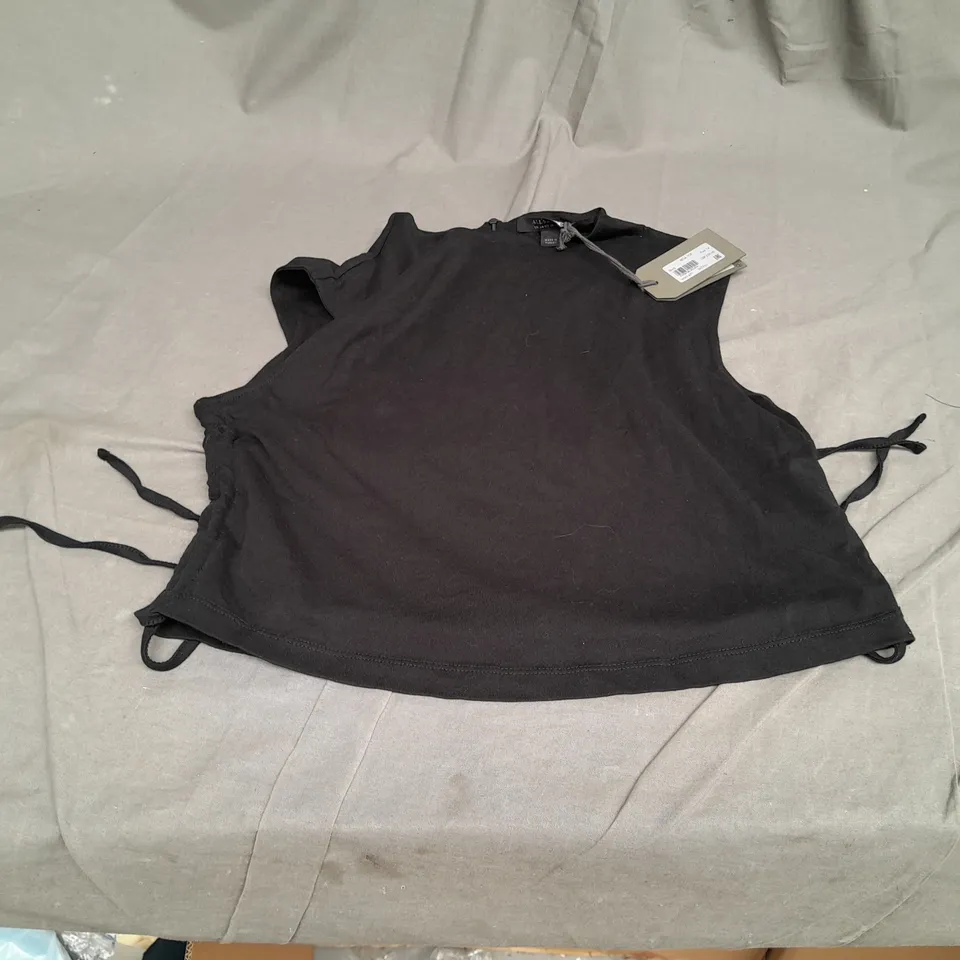 ALL SAINTS WOMEN'S BETA TOP - BLACK // SIZE: 14