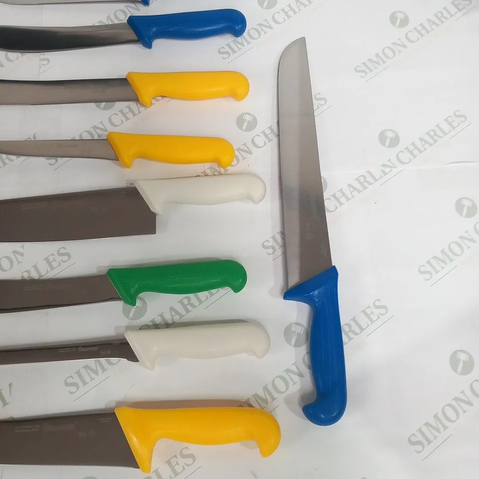 APPROXIMATELY 11 ASSORTED STARRETT KNIVES AND UNTENSILS 