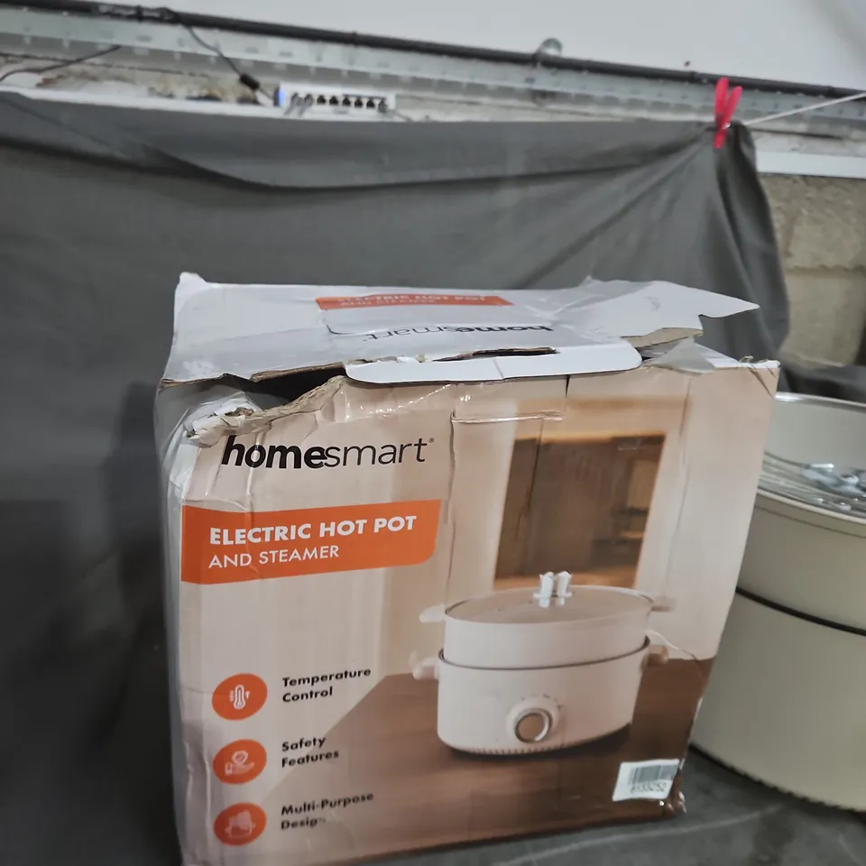 HOMESMART ELECTRIC HOT POT AND STEAMER – BOXED