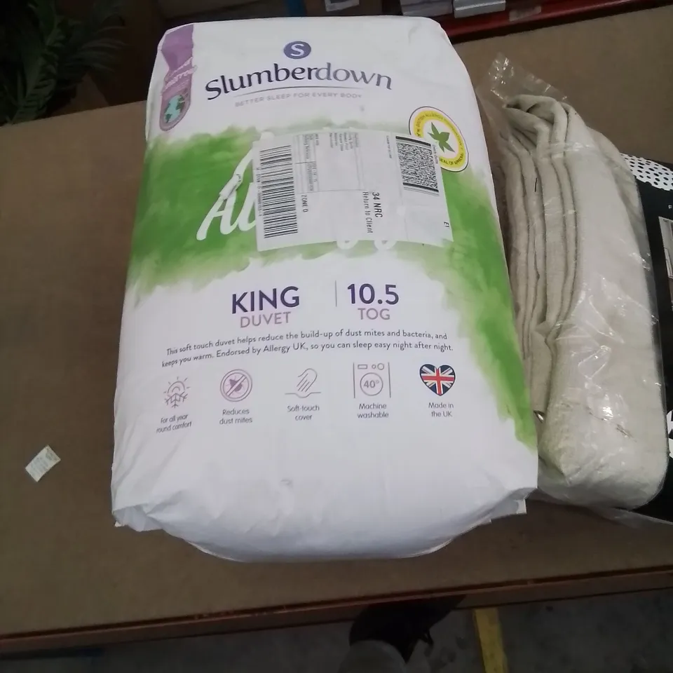 A SELECTION OF APPROXIMATELY 10X QUALITY DESIGNER CURTAINS BEDDING AND A CONSOLE TABLE IN PINK