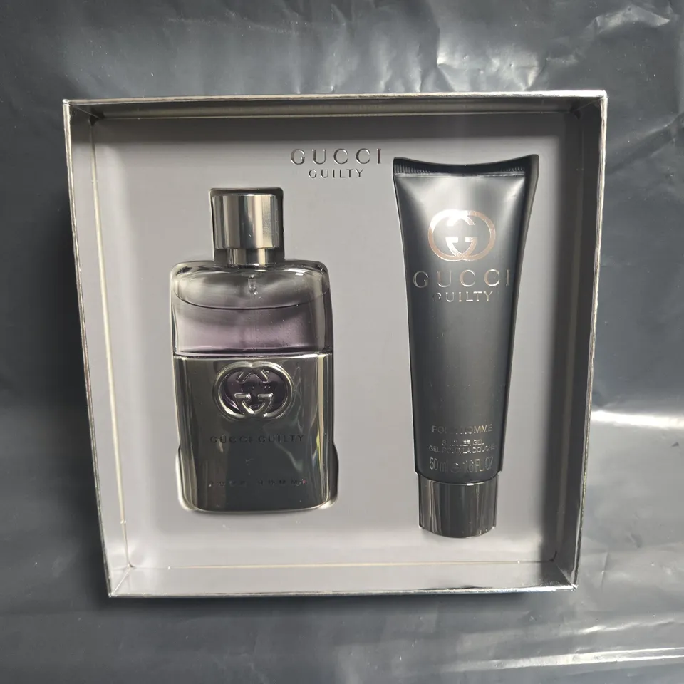 BOXED GUCCI GUILTY 50ML EAU DE TOILETTE SET