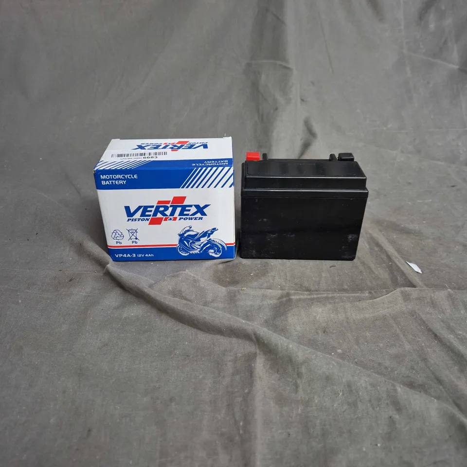 VERTEX MOTORCYCLE BATTEYR VP4A-3 12V 4AH