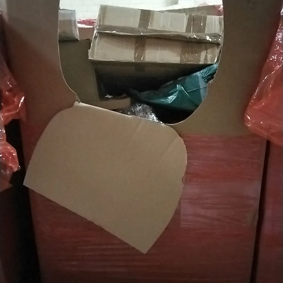 PALLET OF HOUSEHOLD ITEMS TO INCLUDE BABY FITNESS BLANKET,  BAGGED HOMEVERY  CUSHIONS, SCOOTER AND OTHER ASSORTED ITEMS...