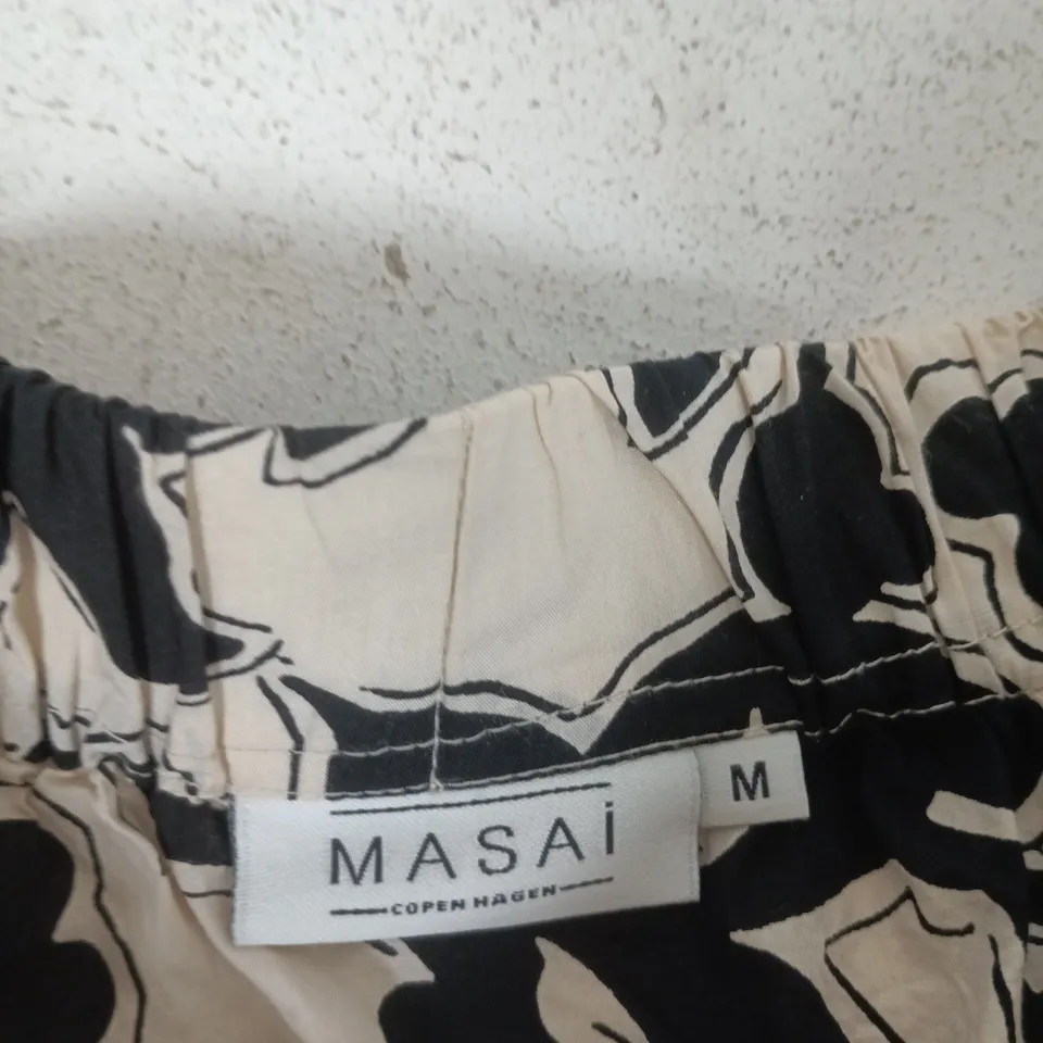 MASAI COPENHAGEN FLORAL PRINT ELASTIC-WAIST SKIRT – SIZE M