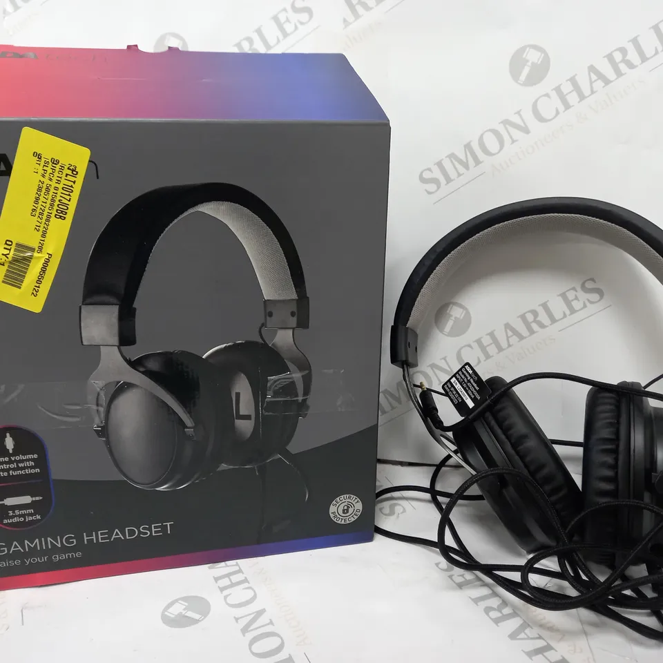 BOXED GAMING HEADSET IN BLACK