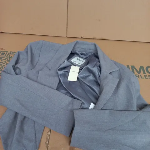 ABERCROMBIE & FITCH GREY BLAZER, SIZE S