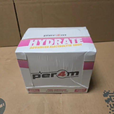 PER4M HYDRATE ADVANCED ELECTROLYTE SHOT – PINK LEMONADE, 12 X 100ML 