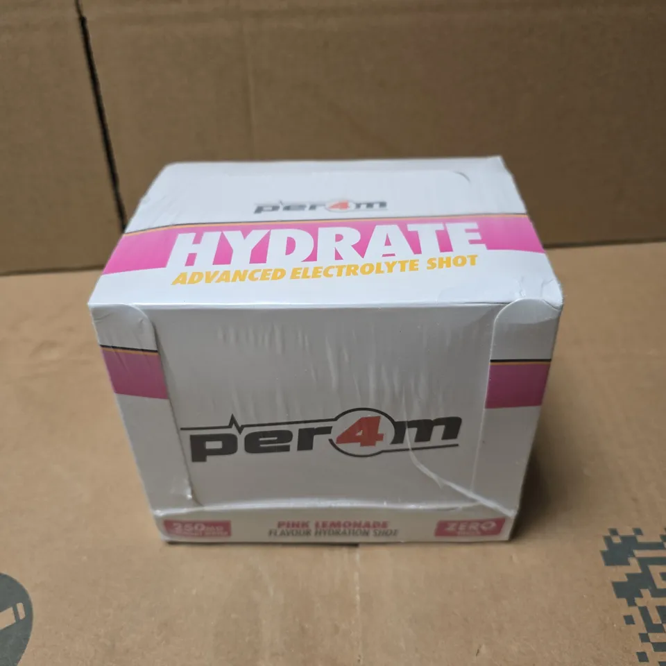 PER4M HYDRATE ADVANCED ELECTROLYTE SHOT – PINK LEMONADE, 12 X 100ML 