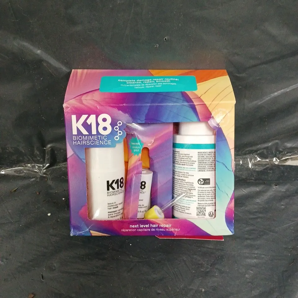 BOXED K18 BIOMIMETIC HAIR REPAIR KIT