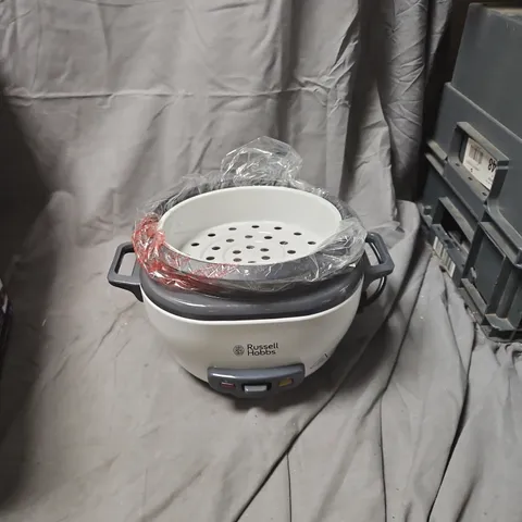 RUSSELL HOBBS MEDIUM RICE COOKER – WHITE, WITH BOX
