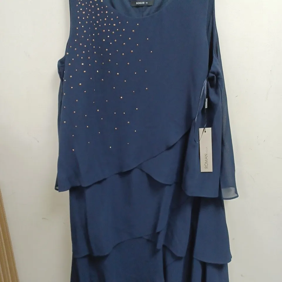 ROMAN MIDNIGHT HOTFIX DRESS - 14