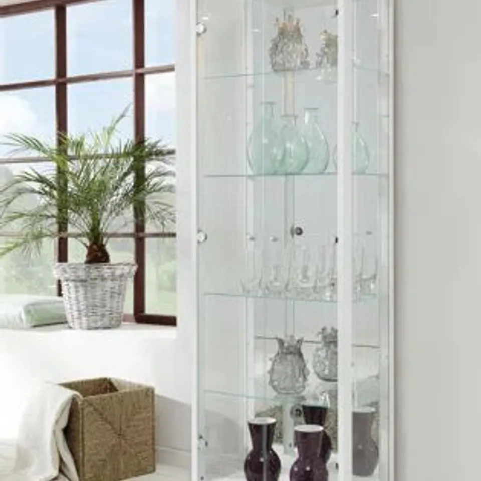BOXED STANDARD CURIO CABINET WITH LIGHTING