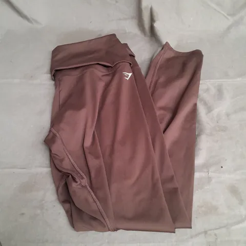 GYMSHARK EVERYDAY FOLDOVER LEGGINGS IN ESPRESSO SIZE XL