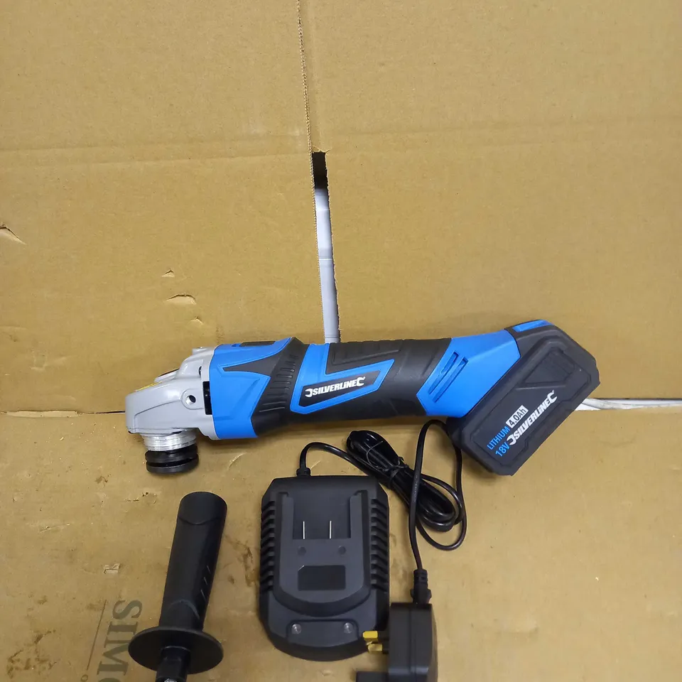SILVERLINE 980960 18V CORDLESS 115MM ANGLE GRINDER