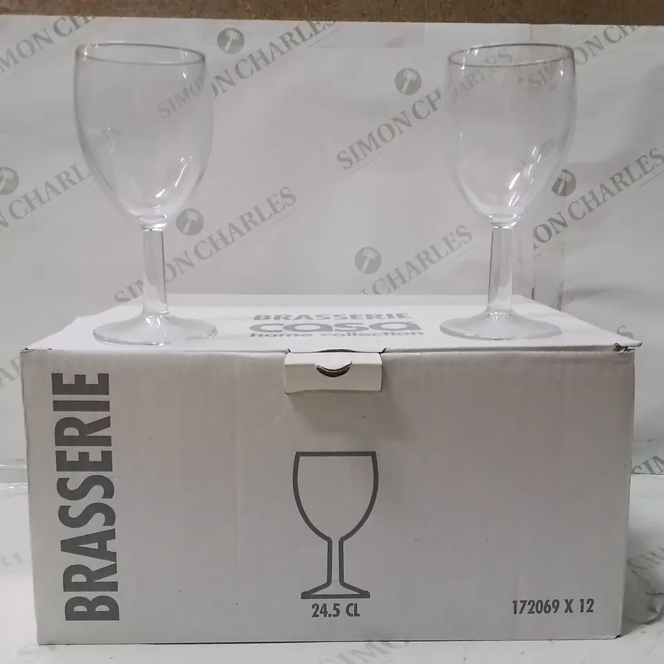 BOXED PASABAHCE  WINE GLASSES SET OF 24 2 BOXES