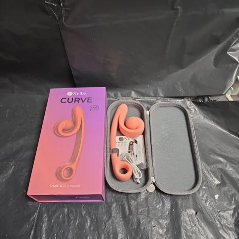 SVIBE CURVE SNAIL DUAL STIMULATOR – PINK/ORANGE