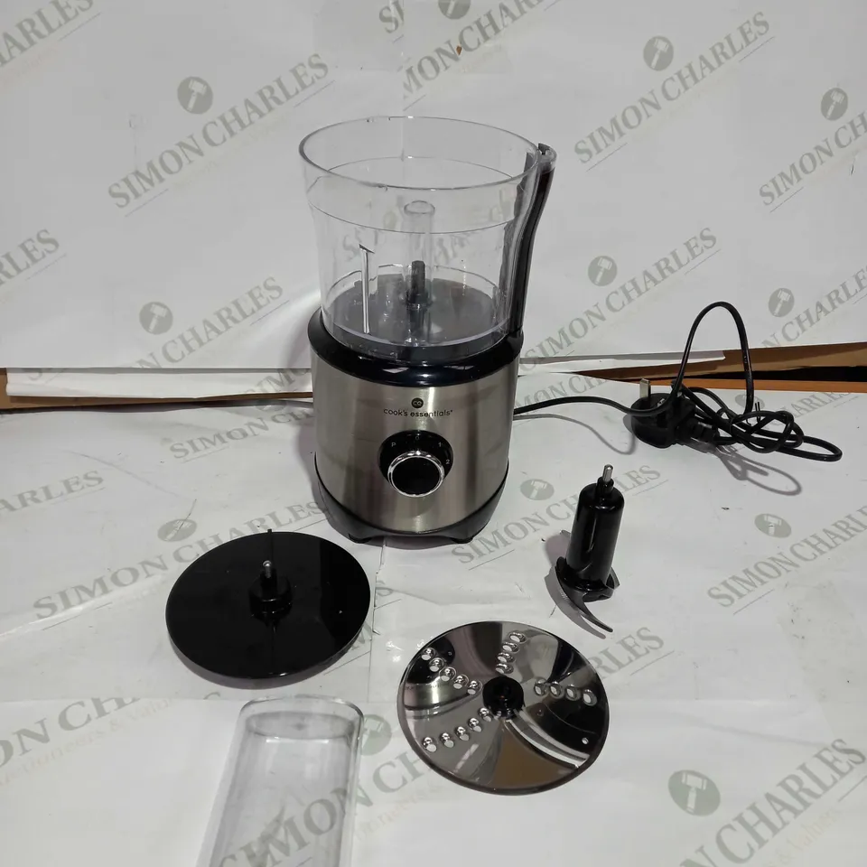COOK'S ESSENTIALS 400ML COMPACT DOUBLE BLADE FOOD PROCESSOR