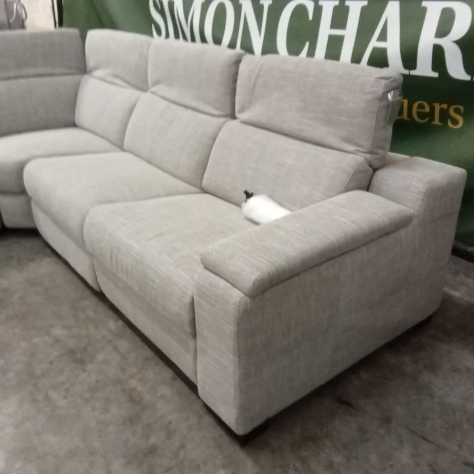 DETROIT FABRIC POWER RECLINER CORNER GROUP SOFA WITH CHARGING PORTS AND STORAGE RRP £1999