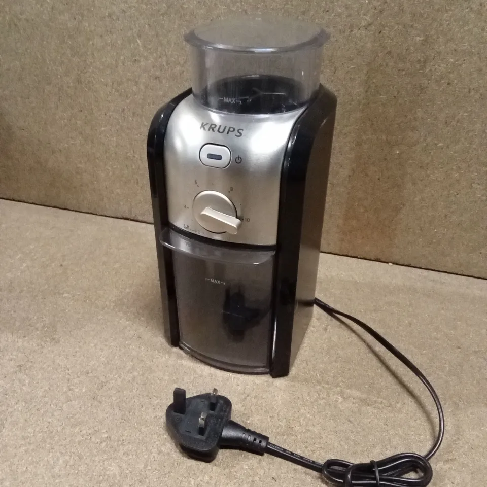 BOXED KRUPS GVX2 BURR COFFEE GRINDER