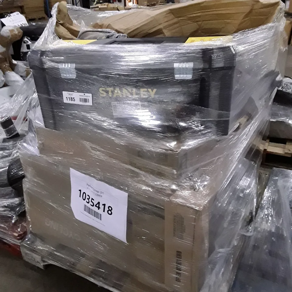 PALLET OF APPROXIMATELY 26 UNPROCESSED RAW RETURN HOUSEHOLD AND ELECTRICAL GOODS TO INCLUDE;