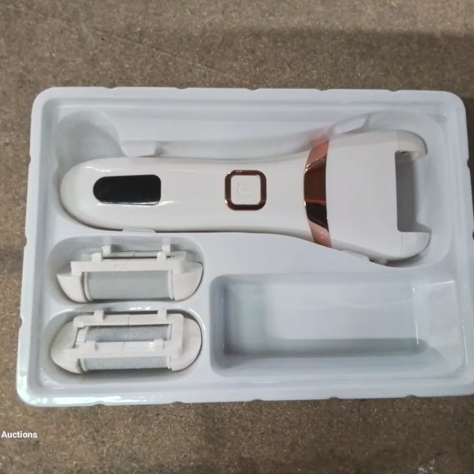 BOXED ELECTRONIC PEDICURE DEVICE