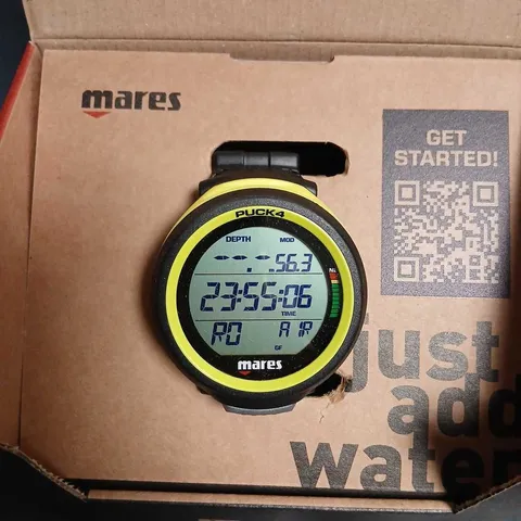 MARES DIVE COMPUTER PUCK 4 WITH PACKAGING