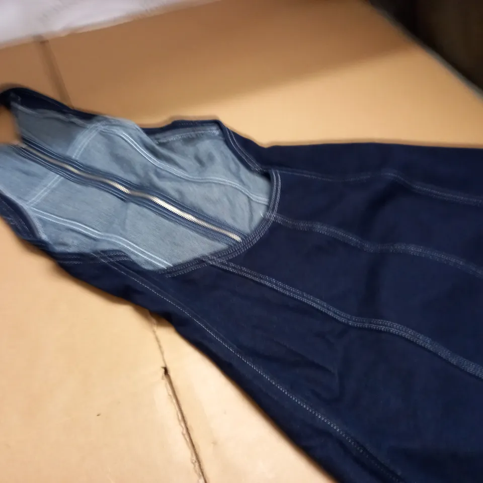 COLLUSION Y2K DENIM MINI HALTERNECK DRESS - UK 8