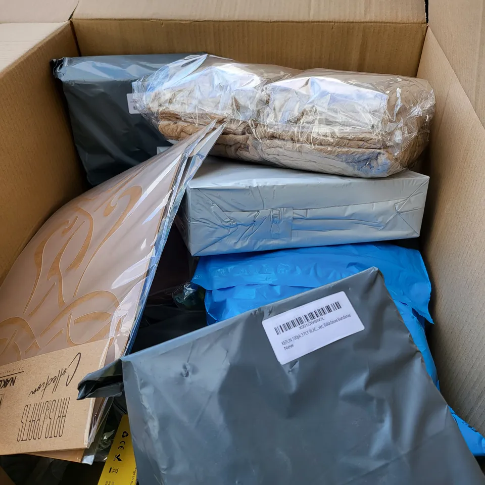 PALLET OF 6 LARGE BOXES OF A SIGNIFICANT QUANTITY OF ASSORTED ITEMS TO INCLUDE FLYING ROCKET, ROSE IN GLASS DECORATION, ULTRA VIBES JAPANESE INSPIRED SOLAR GARDENS LED LIGHTS, POTATO MASHED, ETC