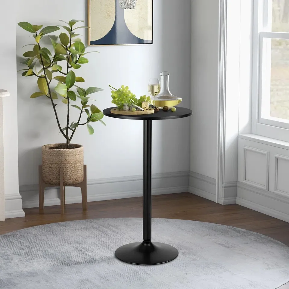 BOXED ROUND TOP PUB AND BAR TABLE STANDING BISTRO TABLE 
