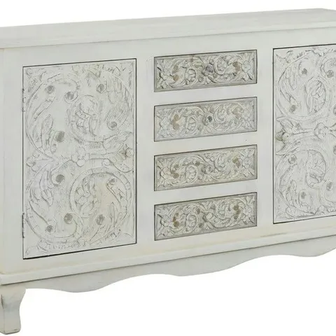 BOXED DOREL HOME ASIA CUPBOARD WITH 2 DOORS - WHITE (2 BOXES)