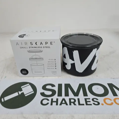  RAVE AIRSCAPE SMALL STAINLESS STEEL CANISTER – BOXED