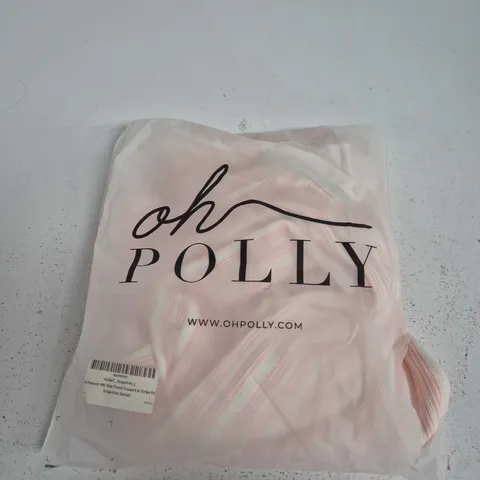 OH POLLY STRIPE PRINT MID-RISE FLARED TROUSERS – SIZE L