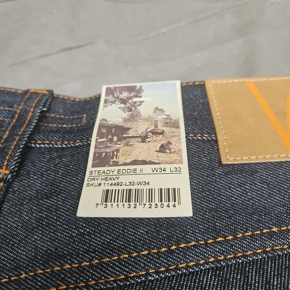 NUDIE JEANS STEADY EDDIE II DRY HEAVY W34 L32