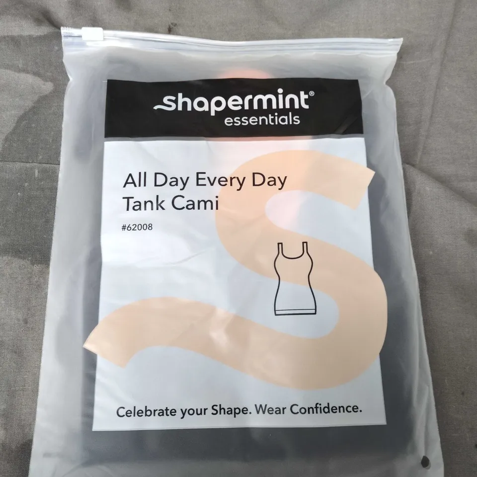 SHAPERMINT ESSENTIALS ALL DAY EVERYDAY TANK CAMI – BLACK (MODEL #62008)