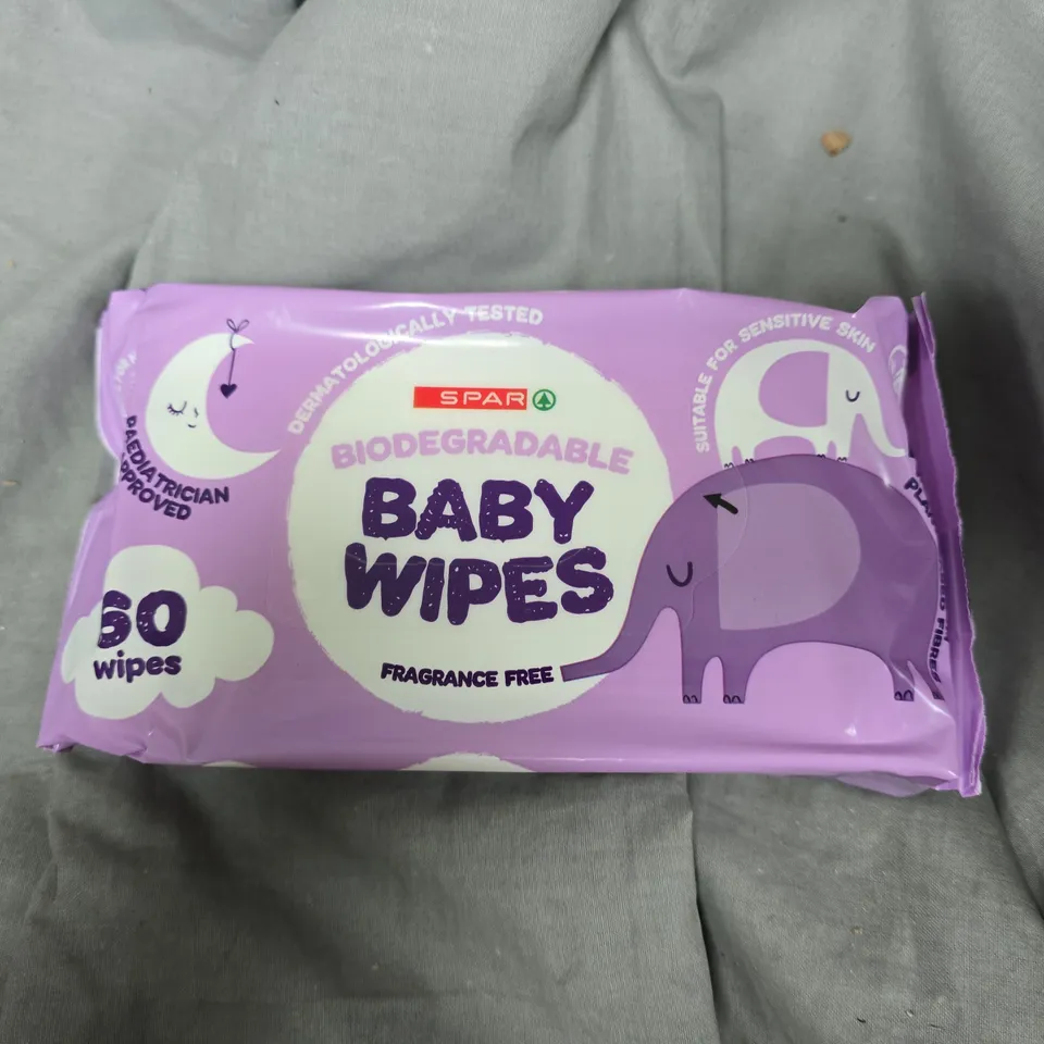 APPROXIMATELY 12 PACKS OF SPAR BIODEGRADABLE BABY WIPES