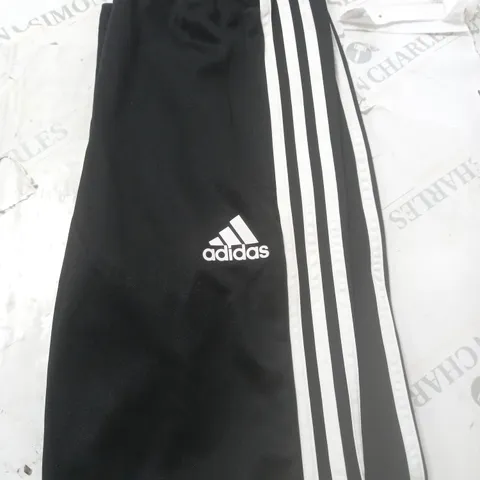 BLACK TRACKSUIT BOTTOMS ADIDAS JUNIOUR MEDIUM