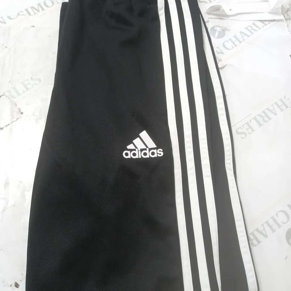 BLACK TRACKSUIT BOTTOMS ADIDAS JUNIOUR MEDIUM 