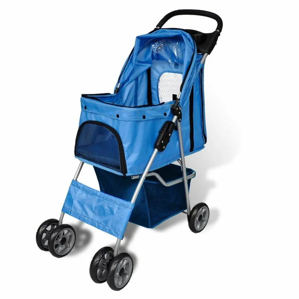 BOXED DOG CARRIER - BLUE FINISH 